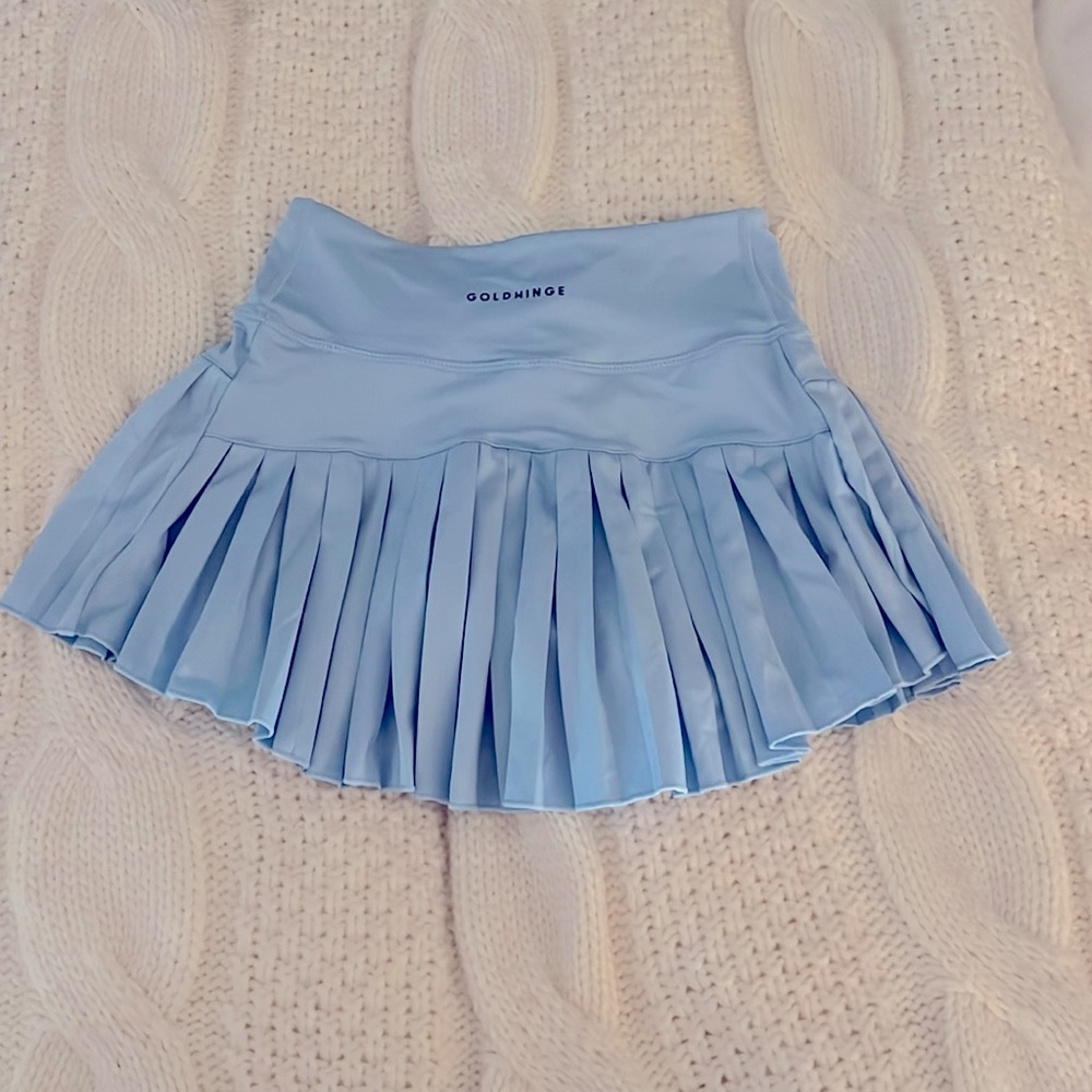 Gold hinge tennis skirt